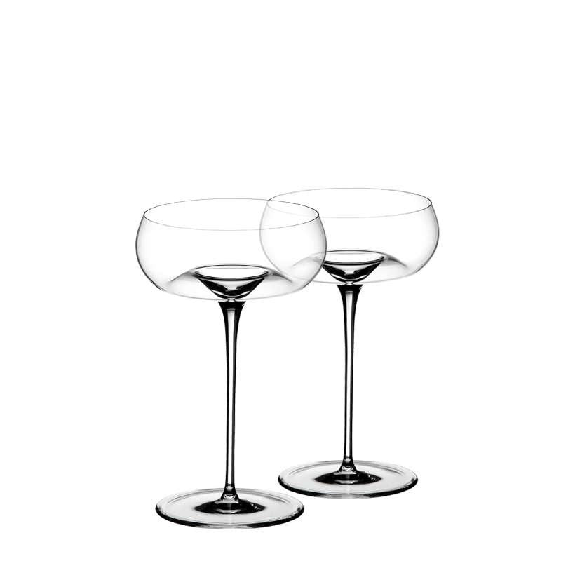 25 Cl Zieher Vision Nostalgic Bicchiere Cocktail In Vetro Soffiato Set 2 Pezzi