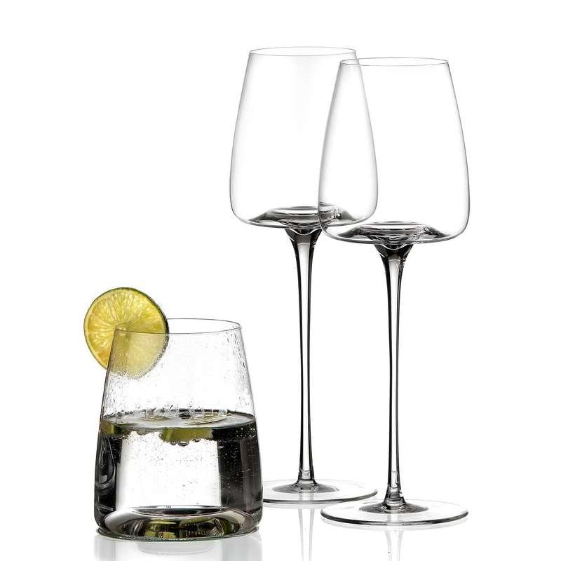 25 Cl Zieher Vision Side Bicchiere Vino In Vetro Borosilicato Set 2 Pezzi