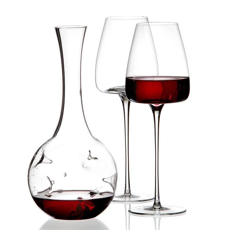 54 Cl Zieher Eddy Set Calici E Decanter In Vetro Set 3 Pezzi