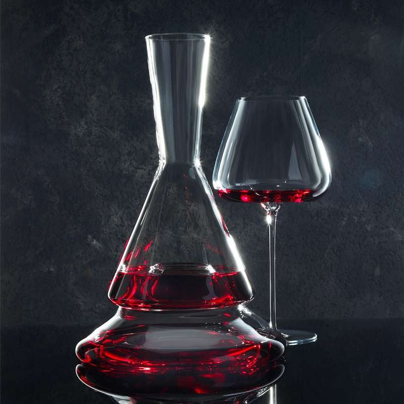 175 Cl Zieher Doppio Decanter In Vetro Borosilicato