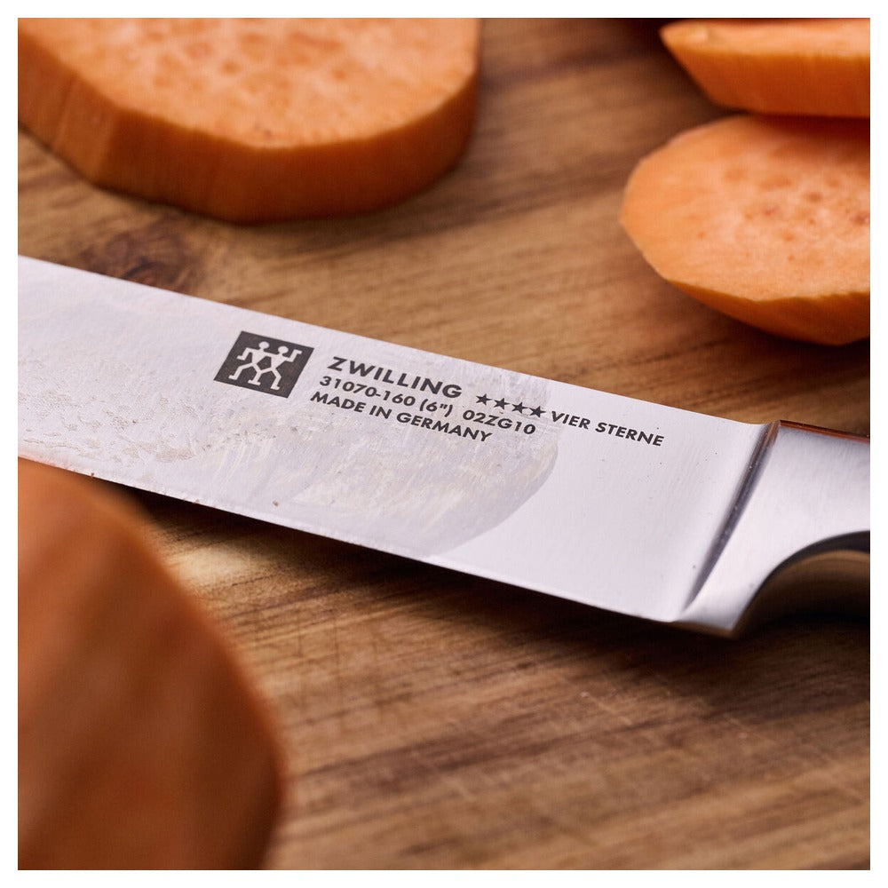 16 cm - Zwilling 4 Stars Coltello Carne Liscio In Acciaio Inox