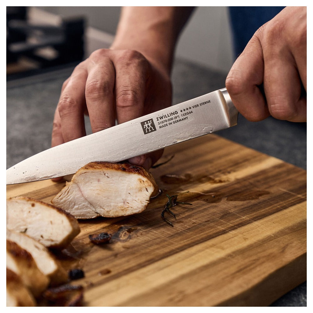 20 cm - Zwilling 4 Stars Coltello Carne Liscio In Acciaio Inox