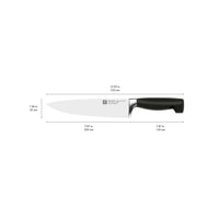 20 cm - Zwilling 4 Stars Coltello Chef In Acciaio Inox