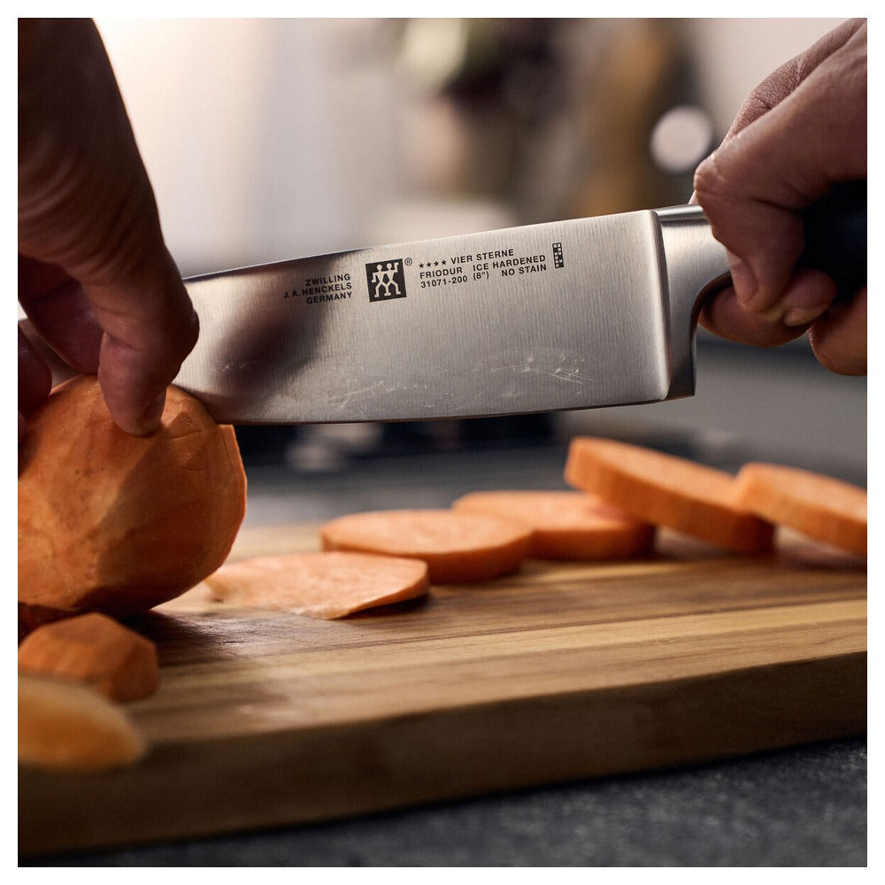 20 cm - Zwilling 4 Stars Coltello Chef In Acciaio Inox