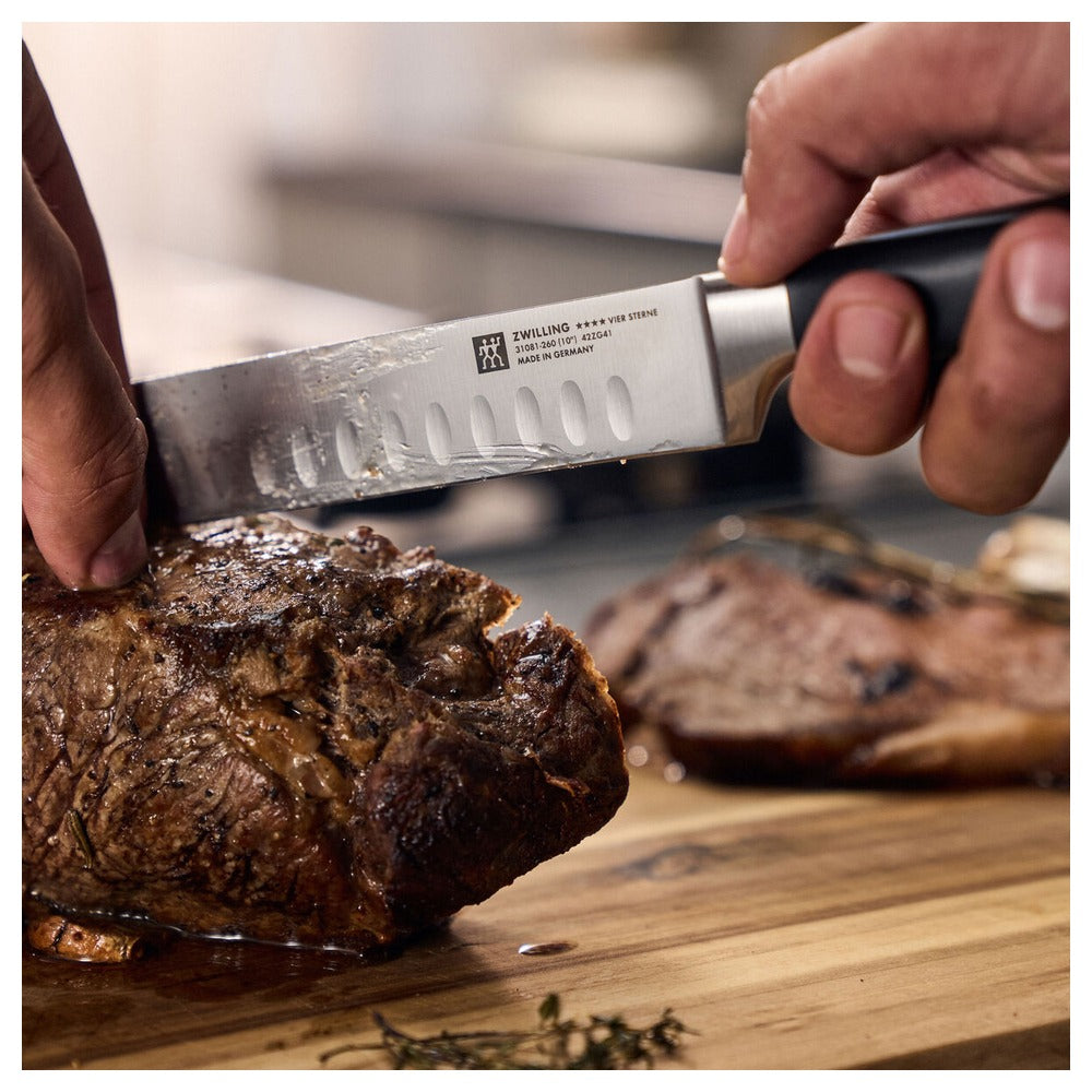 26 cm - Zwilling 4 Stars Coltello Prosciutto In Acciaio Inox