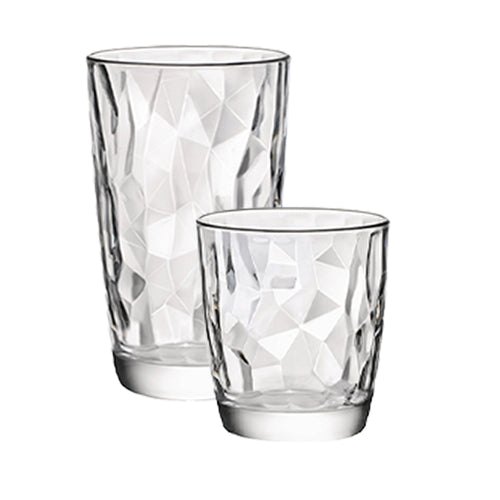 Bormioli Rocco Diamond Bicchieri Acqua And Bibita In Vetro Set 12 Pezzi