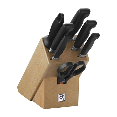 Zwilling 4 Stars Set Coltelli Con Ceppo In Acciaio Inox - Set 8 Pz