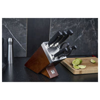 Zwilling 4 Stars Set Coltelli Con Ceppo In Frassino - Set 7 Pz