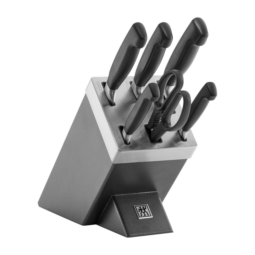 Zwilling 4 Stars Set Coltelli Con Ceppo In Frassino - Set 7 Pz