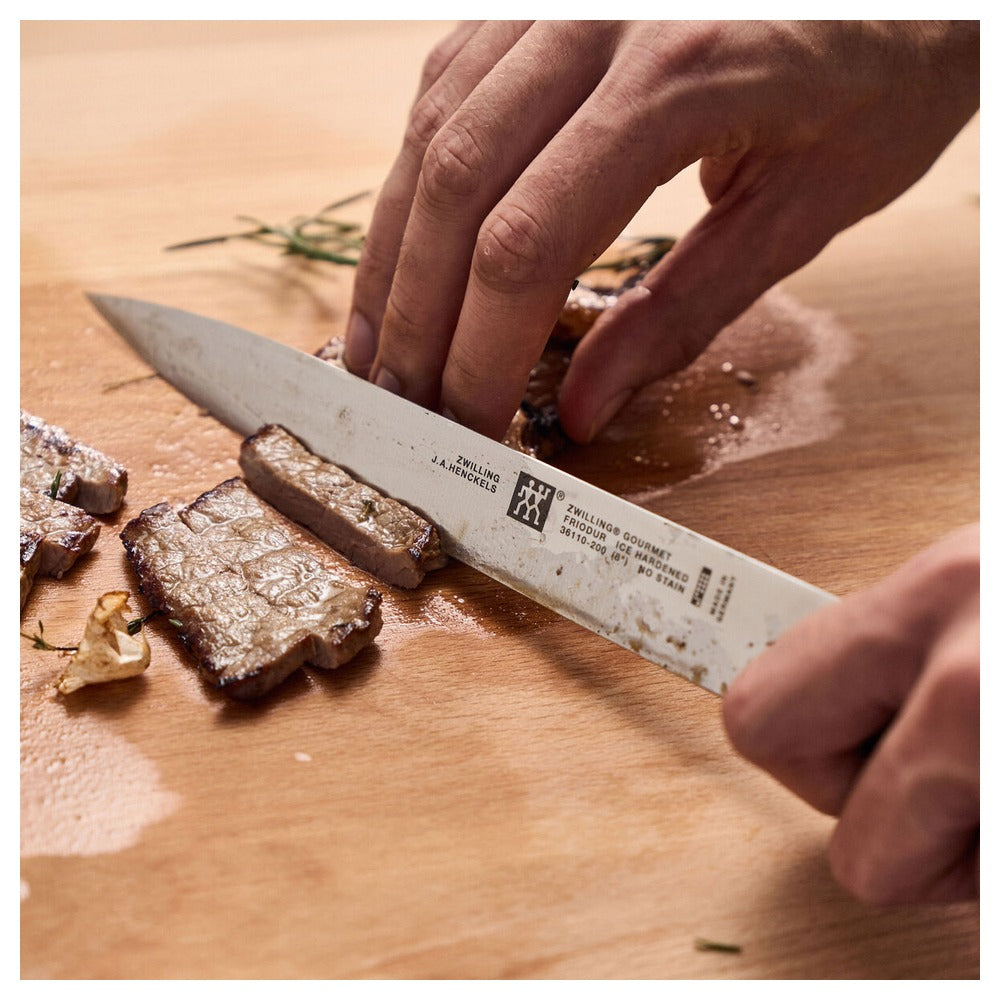 Zwilling Gourmet Coltello Carne Liscio In Acciaio Inox