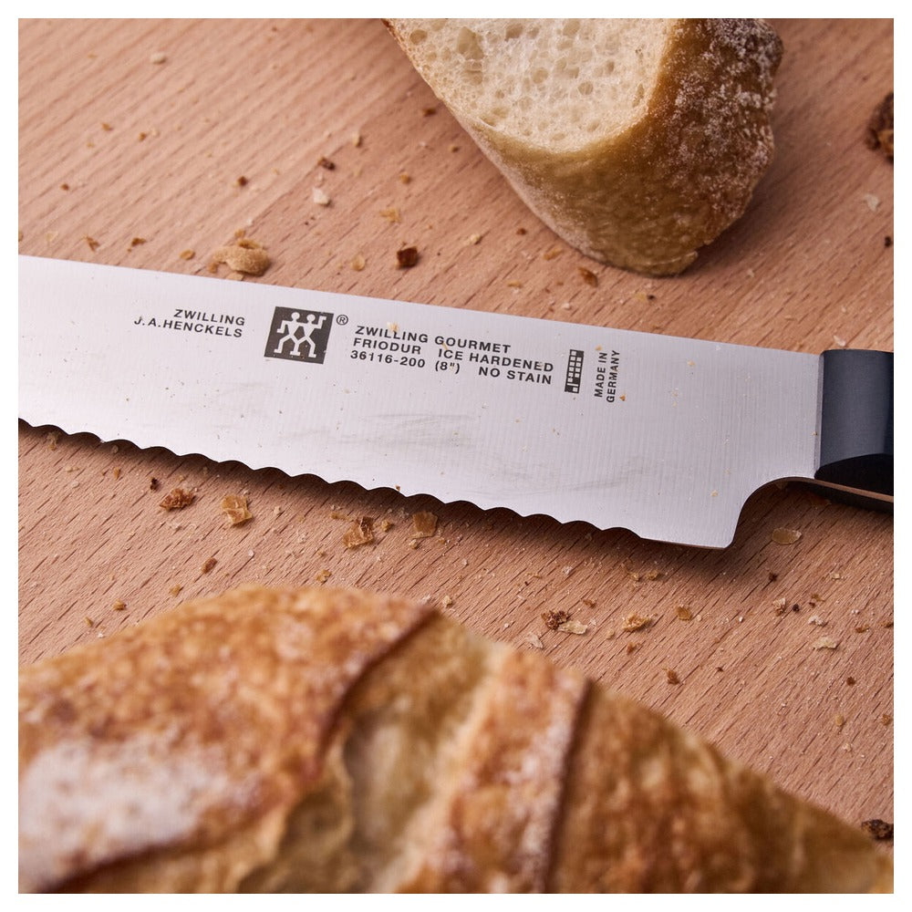 20 cm - Zwilling Gourmet Coltello Pane Seghettato In Acciaio Inox