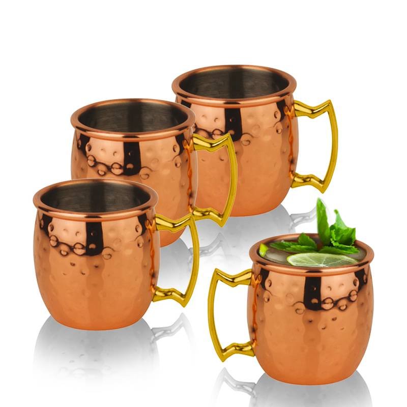 6 Cl Paderno Moscow Mule Mug In Acciaio Inox Set 4 Pz