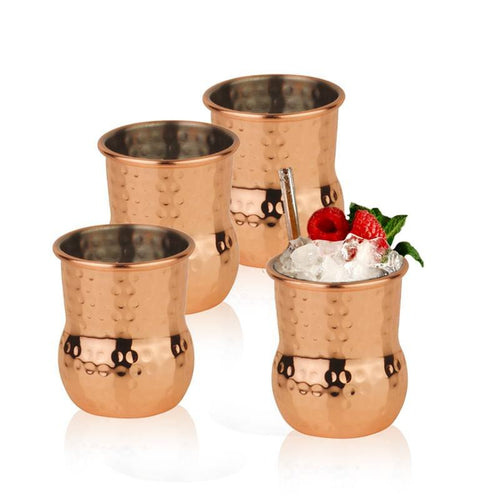 6 Cl Paderno Mug Julep Bicchiere Cocktail In Acciaio Inox Set 4 Pz