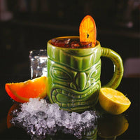 45 Cl Paderno Tiki Bicchiere In Ceramica In Vetro