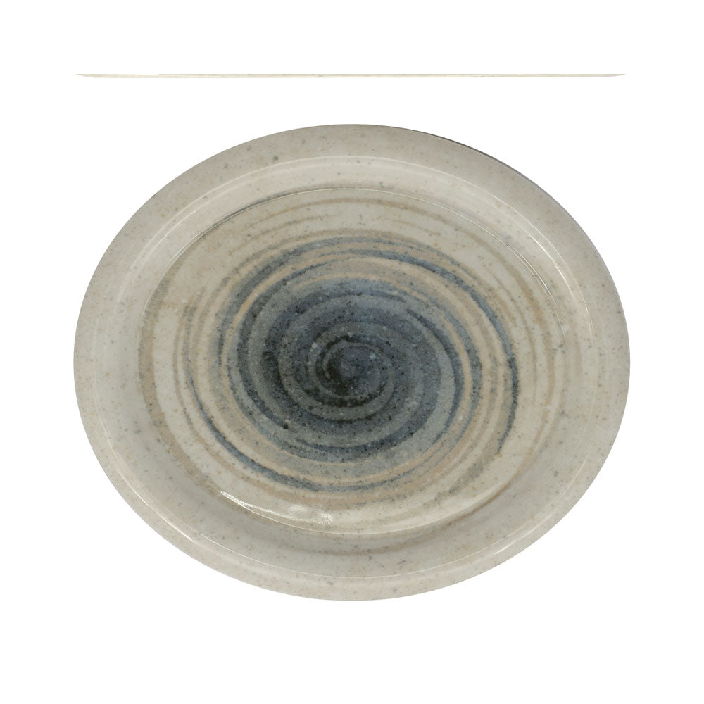 Saturnia Giotto Around Piatto Piano Ovale In Porcellana Set 6 Pz
