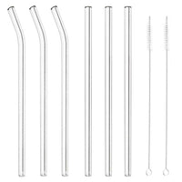 21 5 Cm Paderno Cannucce Riutilizzabili 10 Mm In Vetro Set 8 Pz