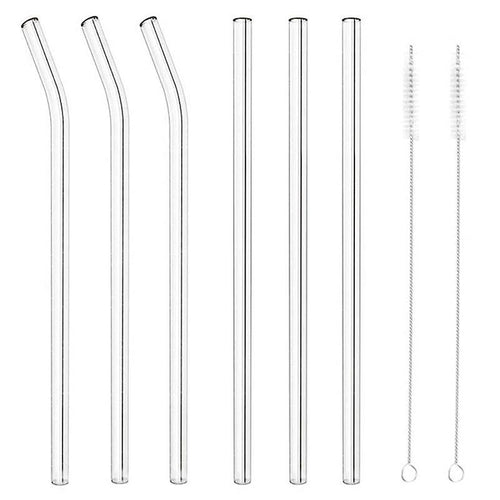 21 5 Cm Paderno Cannucce Riutilizzabili 10 Mm In Vetro Set 8 Pz