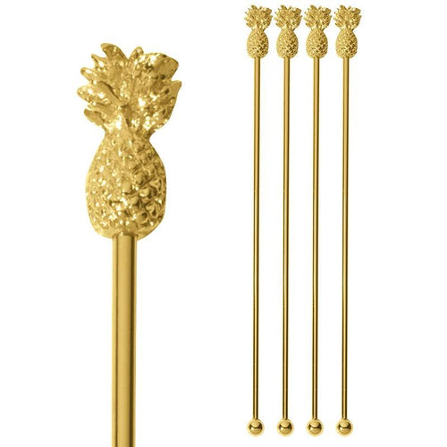 20 Cm Paderno Bar Happy Hour Bar Spoon Ananas In Acciaio Inox Set 4 Pz