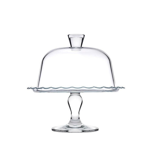 26 Cm Pasabahce Petite Patisserie Alzata Torta Con Campana