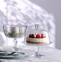 26 Cm Pasabahce Petite Patisserie Alzata Torta Con Campana