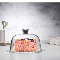 26 4 Cm Pasabahce Petitte Patisserie Alzata Torta Con Campana In Vetro