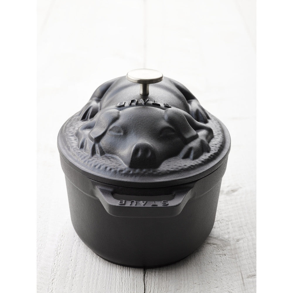 17 cm - Staub La Cocotte Casseruola Cocotte Maialino Ovale In Ghisa