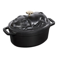17 cm - Staub La Cocotte Casseruola Cocotte Maialino Ovale In Ghisa