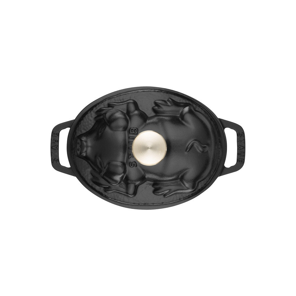17 cm - Staub La Cocotte Casseruola Cocotte Maialino Ovale In Ghisa