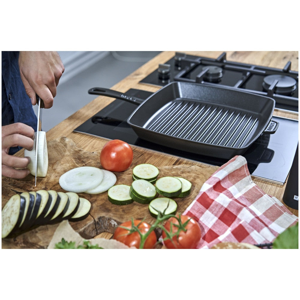 30 cm - Staub Grill Pans Bistecchiera Quadrata In Ghisa