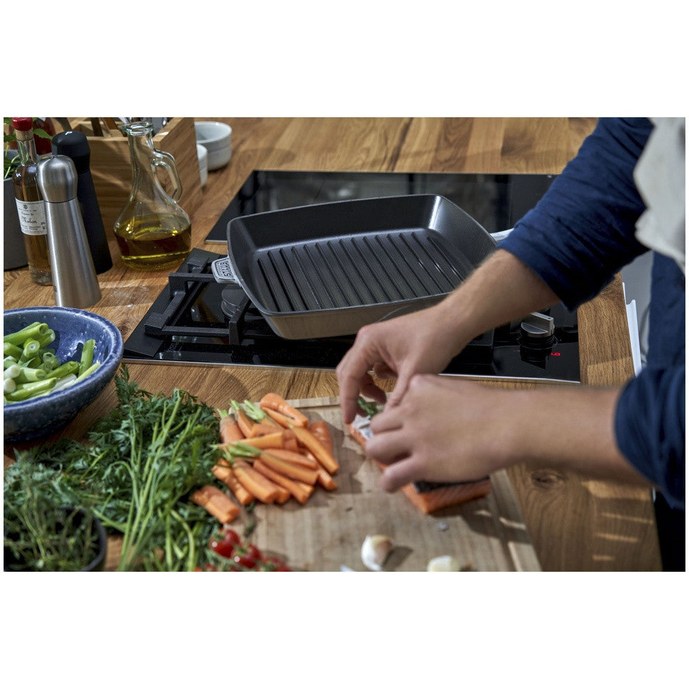 30 cm - Staub Grill Pans Bistecchiera Quadrata In Ghisa