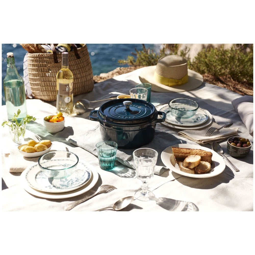 28 cm - Staub Cocotte Casseruola Rotonda In Ghisa Smaltata