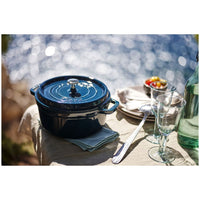 28 cm - Staub Cocotte Casseruola Rotonda In Ghisa Smaltata