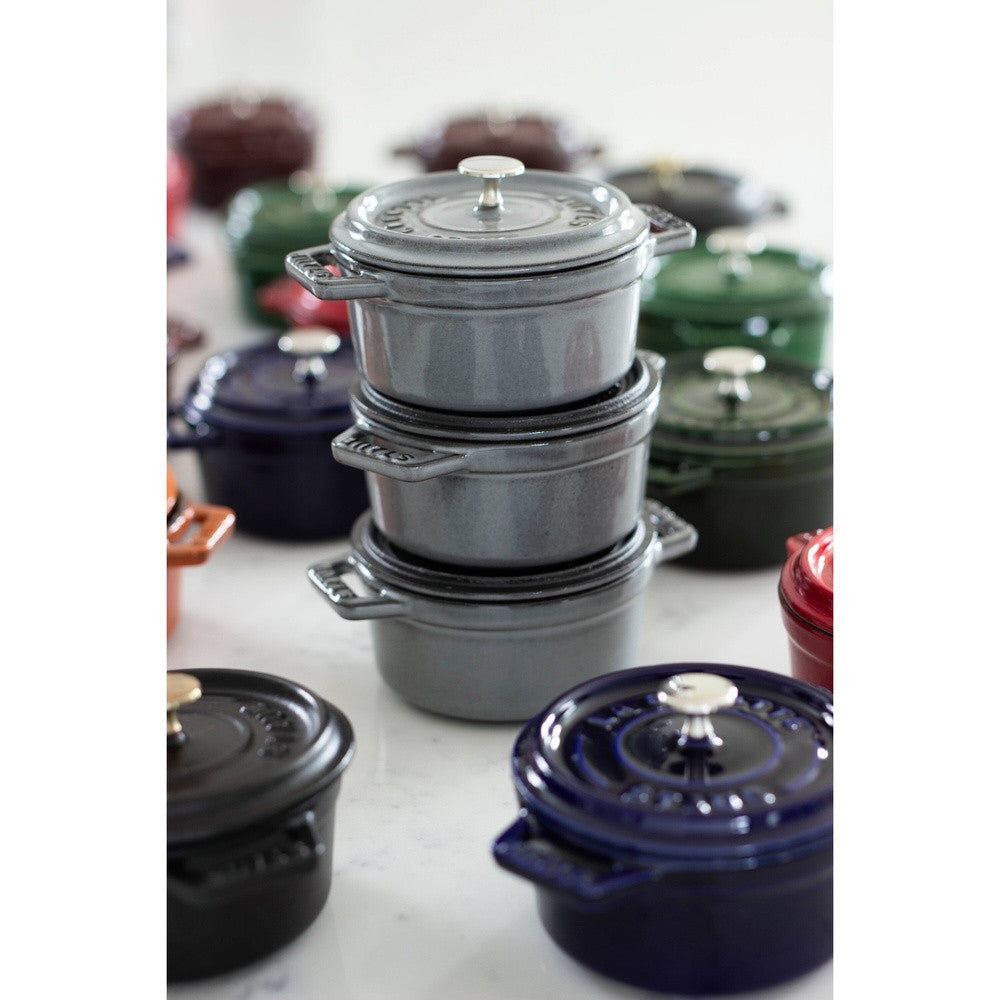 12 cm - Staub La Cocotte Casseruola Cocotte Rotonda In Ghisa