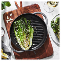 26 cm - Staub Grill Pans Bistecchiera Rotonda In Ghisa