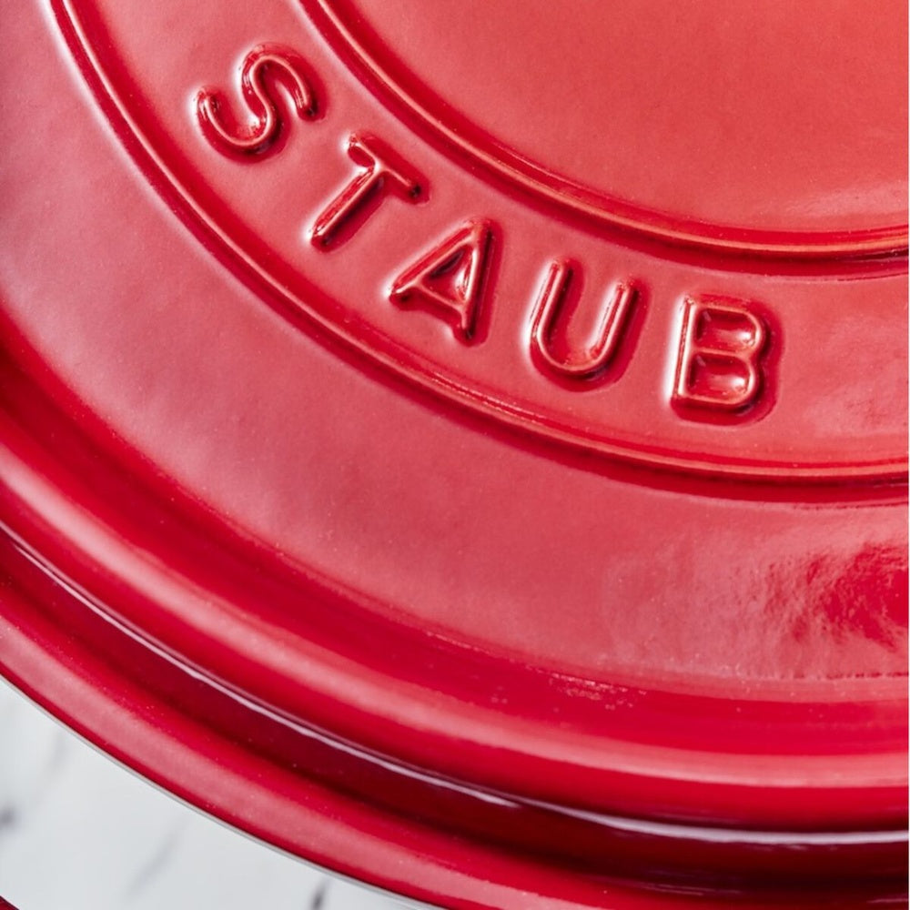 28 cm - Staub Cocotte Casseruola Rotonda In Ghisa Smaltata