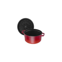 28 cm - Staub Cocotte Casseruola Rotonda In Ghisa Smaltata