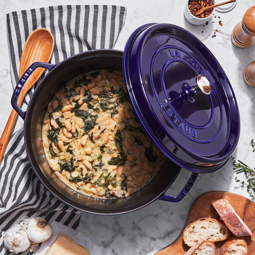 28 cm - Staub Cocotte Casseruola Rotonda In Ghisa Smaltata
