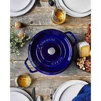 28 cm - Staub Cocotte Casseruola Rotonda In Ghisa Smaltata