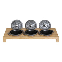 42x16 cm - Staub Specialities Supporto Cocotte Rettangolare In Bambù