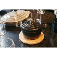 16.5 cm - Staub Specialities Sottopentola Magnetico Rotondo In Legno Di Faggio