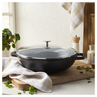 30 cm - Staub Specialities Wok Con Coperchio Rotondo In Ghisa