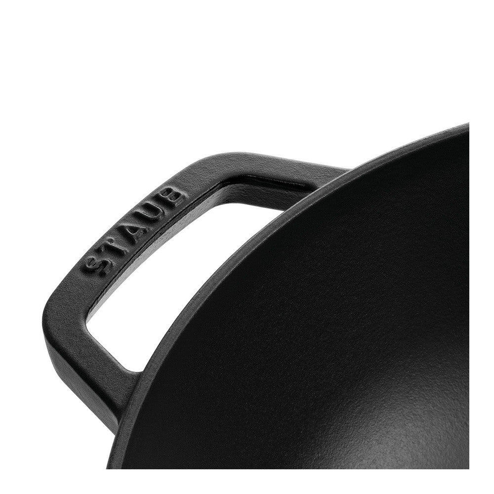 30 cm - Staub Specialities Wok Con Coperchio Rotondo In Ghisa