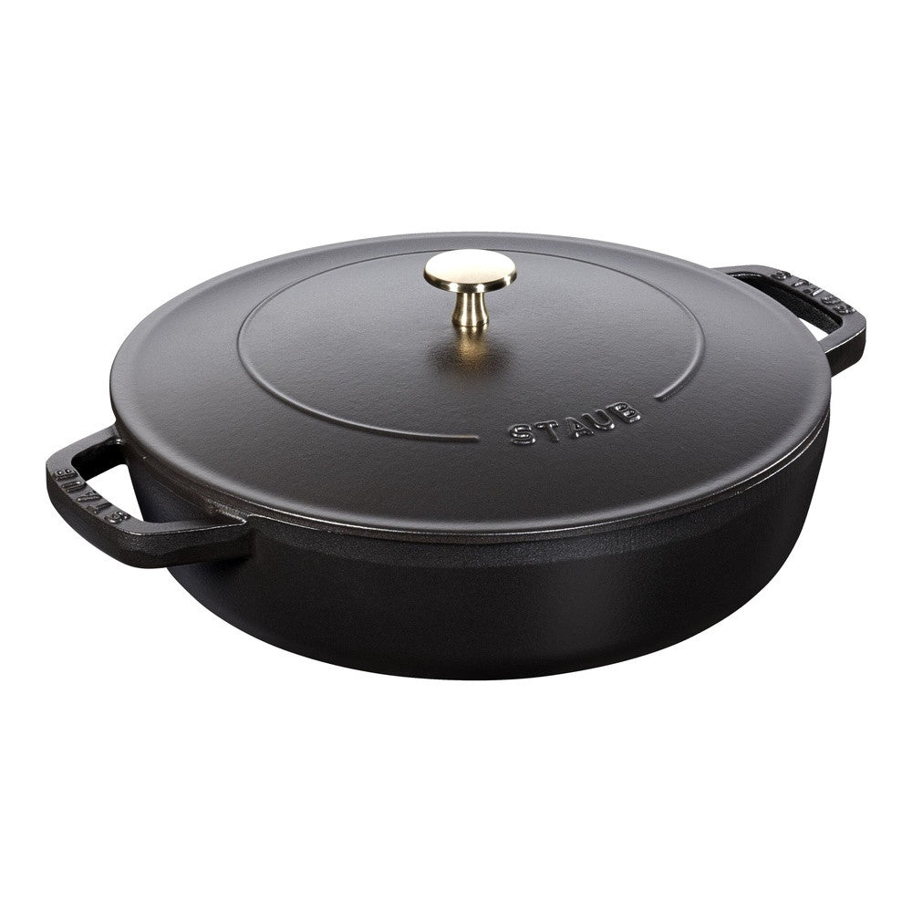 24 cm - Staub Braisers Tegame Basso Chistera Rotondo In Ghisa