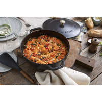 24 cm - Staub Braisers Tegame Basso Chistera Rotondo In Ghisa