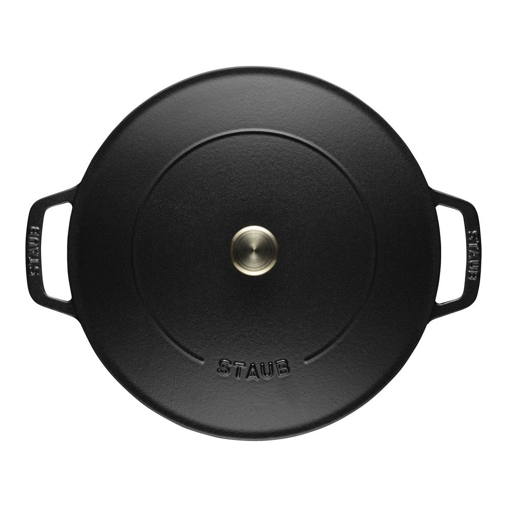 24 cm - Staub Braisers Tegame Basso Chistera Rotondo In Ghisa