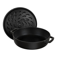 24 cm - Staub Braisers Tegame Basso Chistera Rotondo In Ghisa