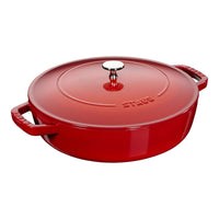 24 cm - Staub Braisers Tegame Basso Chistera Rotondo In Ghisa