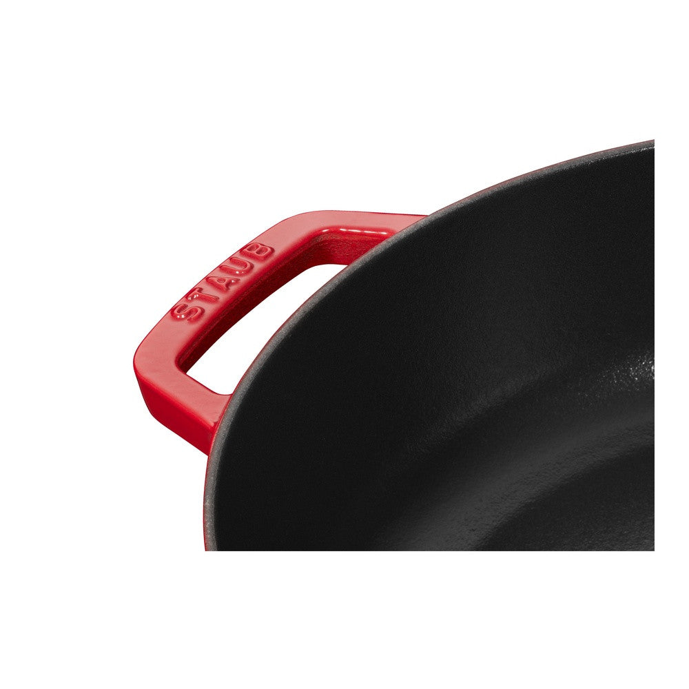 24 cm - Staub Braisers Tegame Basso Chistera Rotondo In Ghisa