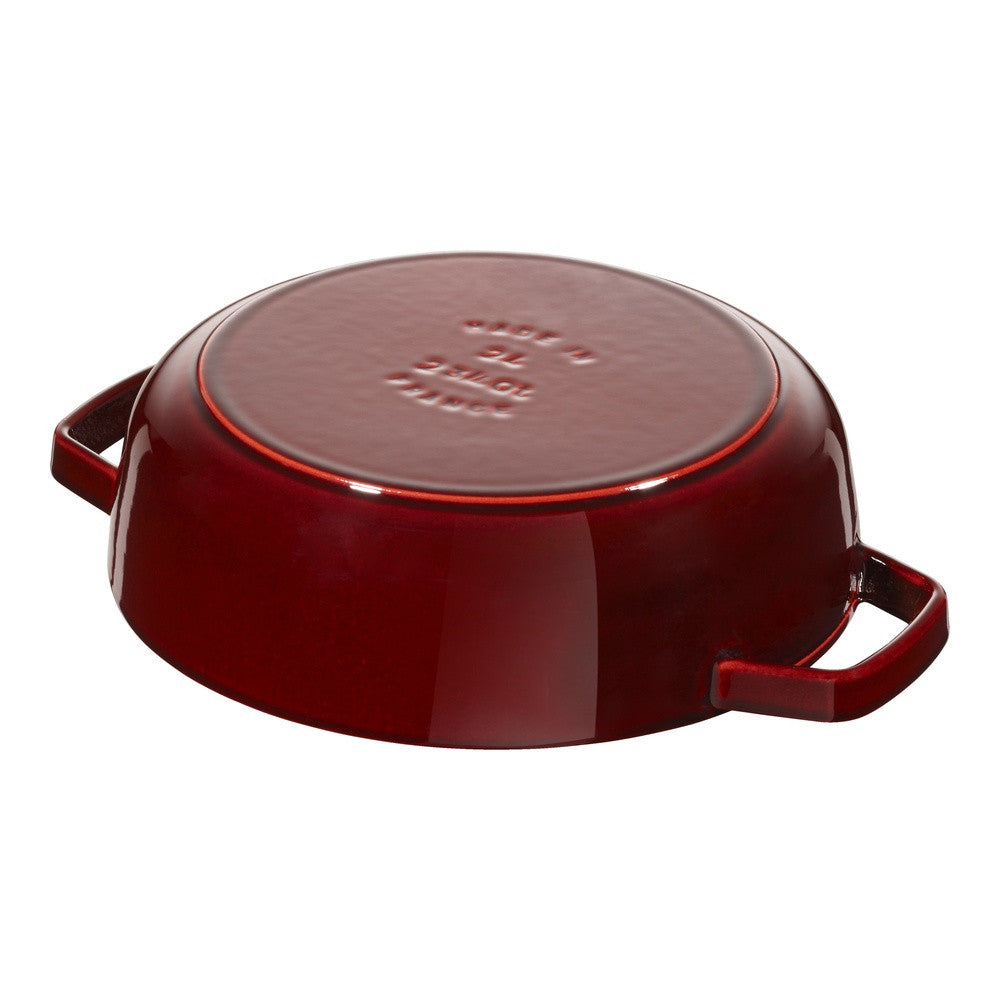 24 cm - Staub Braisers Tegame Basso Chistera Rotondo In Ghisa