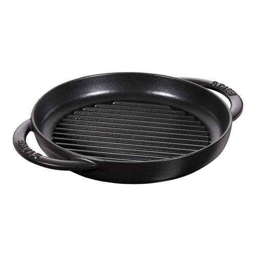 23 cm - Staub Grill Pans Bistecchiera Rotonda In Ghisa